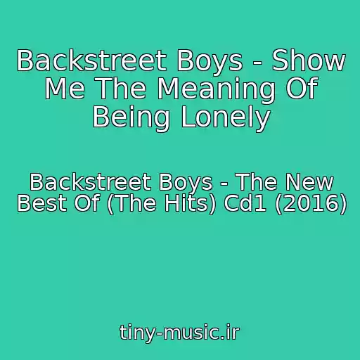 کاور آهنگ Backstreet Boys - Show Me The Meaning Of Being Lonely از Backstreet Boys - The New Best Of (The Hits) Cd1 (2016)