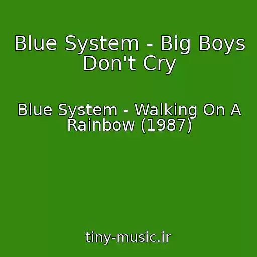 کاور آهنگ Blue System - Big Boys Don't Cry از Blue System - Walking On A Rainbow (1987)