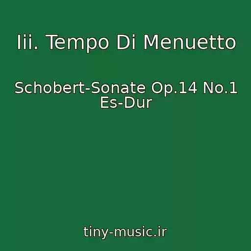 کاور آهنگ Iii. Tempo Di Menuetto از Schobert-Sonate Op.14 No.1 Es-Dur
