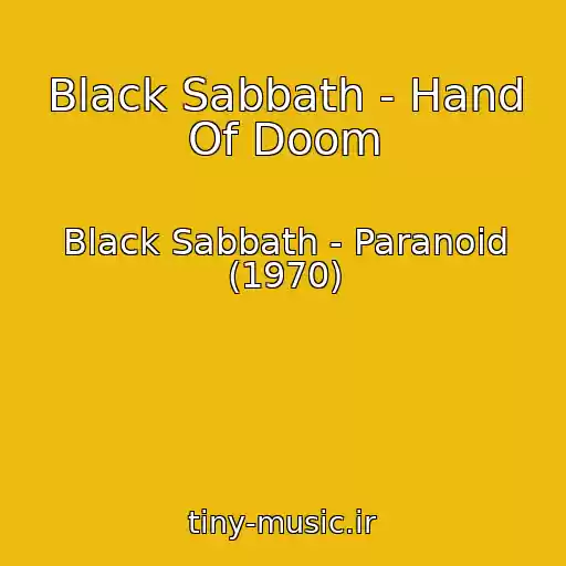 کاور آهنگ Black Sabbath - Hand Of Doom از Black Sabbath - Paranoid (1970)