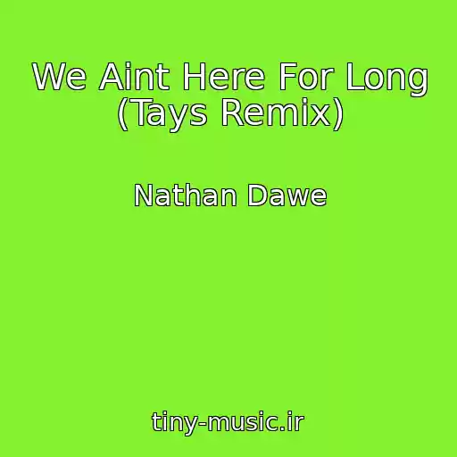 کاور آهنگ We Aint Here For Long (Tays Remix) از Nathan Dawe