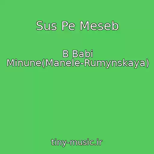 کاور آهنگ Sus Pe Meseb از B Babi Minune(Manele-Rumynskaya)