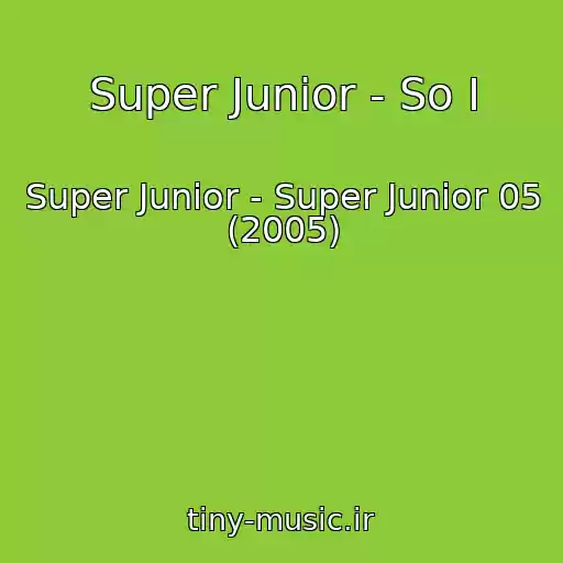 کاور آهنگ Super Junior - So I از Super Junior - Super Junior 05 (2005)
