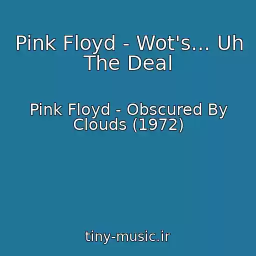 کاور آهنگ Pink Floyd - Wot's... Uh The Deal از Pink Floyd - Obscured By Clouds (1972)