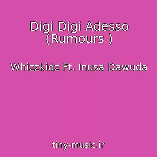 کاور آهنگ Digi Digi Adesso (Rumours ) از Whizzkidz Ft. Inusa Dawuda