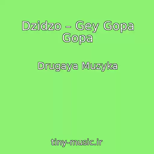 کاور آهنگ Dzidzo – Gey Gopa Gopa از Drugaya Muzyka