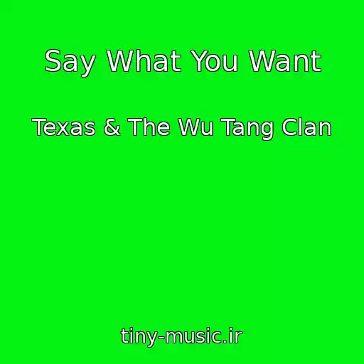 کاور آهنگ Say What You Want از Texas & The Wu Tang Clan