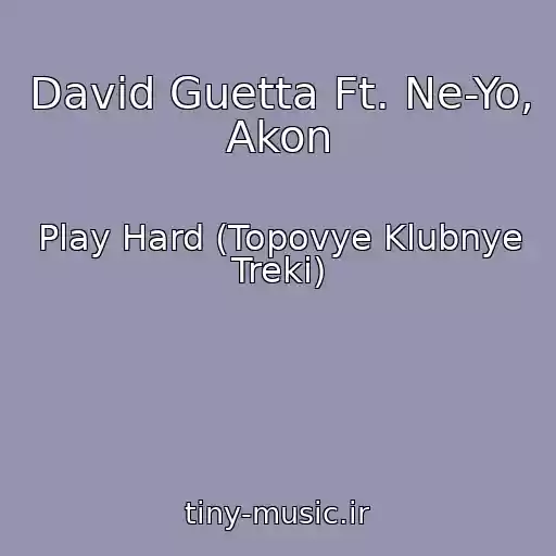 کاور آهنگ David Guetta Ft. Ne-Yo, Akon از Play Hard (Topovye Klubnye Treki)