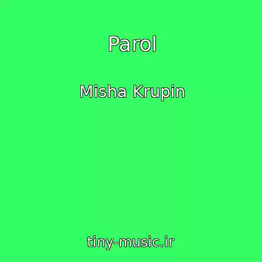 کاور آهنگ Parol از Mіsha Krupіn