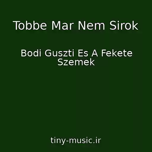 کاور آهنگ Tobbe Mar Nem Sirok از Bodi Guszti Es A Fekete Szemek