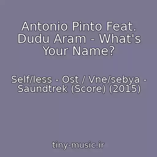 کاور آهنگ Antonio Pinto Feat. Dudu Aram - What's Your Name? از Self/less - Ost / Vne/sebya - Saundtrek (Score) (2015)