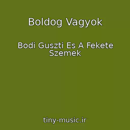 کاور آهنگ Boldog Vagyok از Bodi Guszti Es A Fekete Szemek