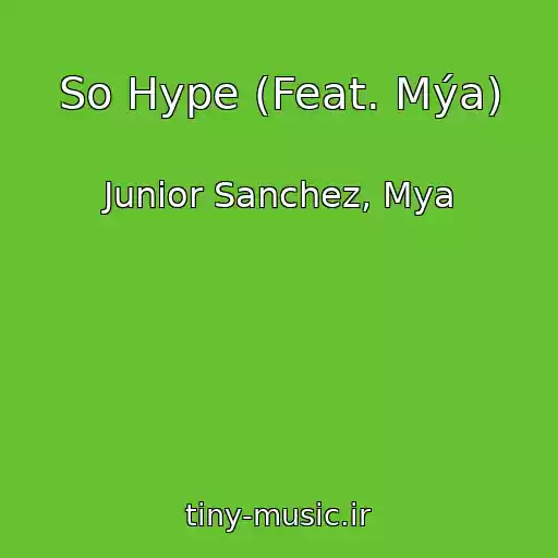 کاور آهنگ So Hype (Feat. Mýa) از Junior Sanchez, Mya