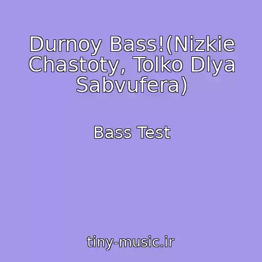 کاور آهنگ Durnoy Bass!(Nizkie Chastoty, Tolko Dlya Sabvufera) از Bass Test