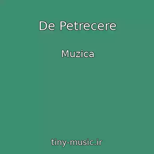 کاور آهنگ De Petrecere از Muzica