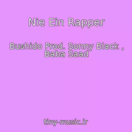 کاور آهنگ Nie Ein Rapper از Bushido Prod. Sonny Black , Baba Saad