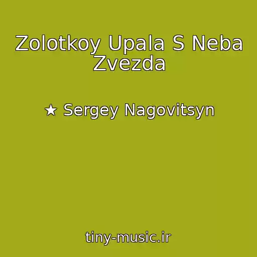 کاور آهنگ Zolotkoy Upala S Neba Zvezda از ★ Sergey Nagovitsyn