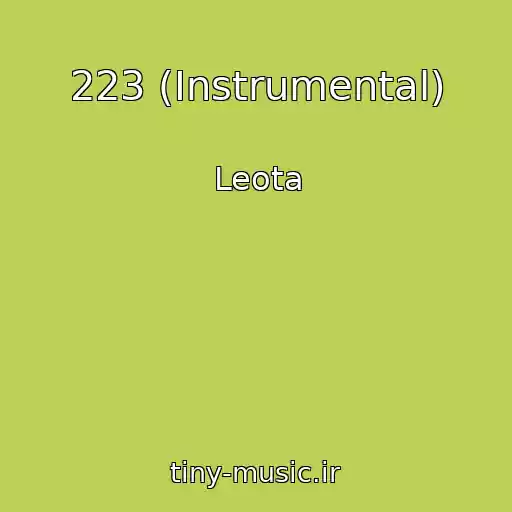کاور آهنگ 223 (Instrumental) از Leota