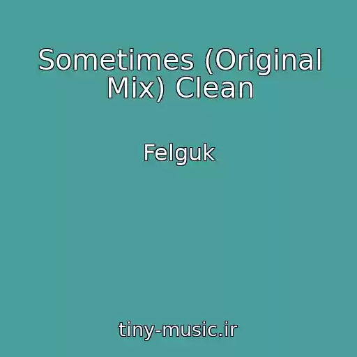 کاور آهنگ Sometimes (Original Mix) Clean از Felguk