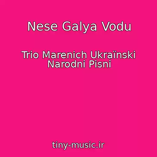 کاور آهنگ Nese Galya Vodu از Trio Marenich Ukraїnskі Narodnі Pіsnі