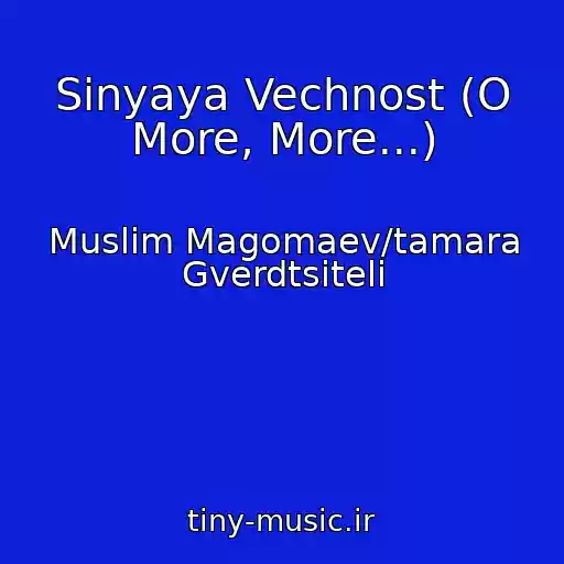 کاور آهنگ Sinyaya Vechnost (O More, More...) از Muslim Magomaev/tamara Gverdtsiteli