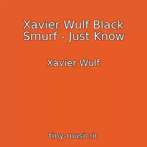 کاور آهنگ Xavier Wulf Black Smurf - Just Know از Xavier Wulf