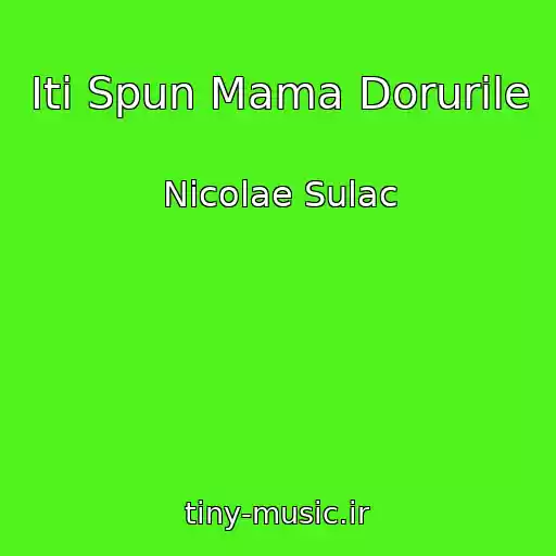 کاور آهنگ Iti Spun Mama Dorurile از Nicolae Sulac
