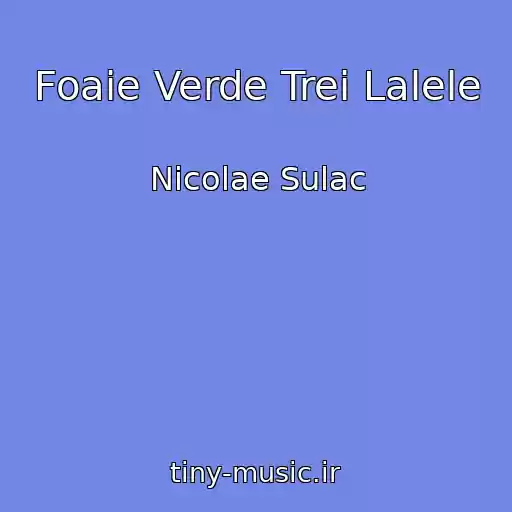 کاور آهنگ Foaie Verde Trei Lalele از Nicolae Sulac