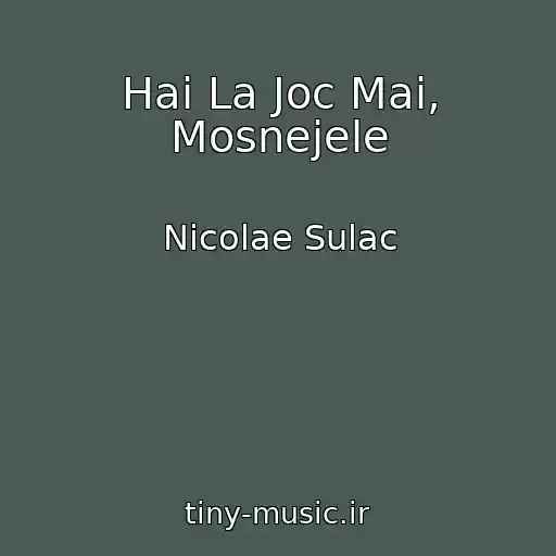 کاور آهنگ Hai La Joc Mai, Mosnejele از Nicolae Sulac