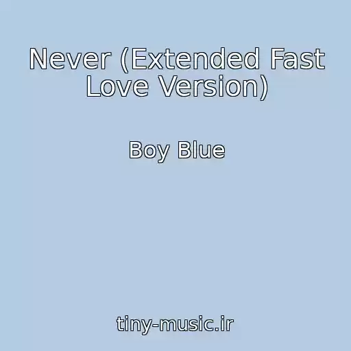 کاور آهنگ Never (Extended Fast Love Version) از Boy Blue