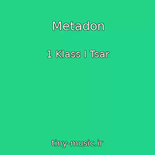 کاور آهنگ Metadon از 1 Klass I Tsar