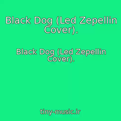 کاور آهنگ Black Dog (Led Zepellin Cover). از Black Dog (Led Zepellin Cover).