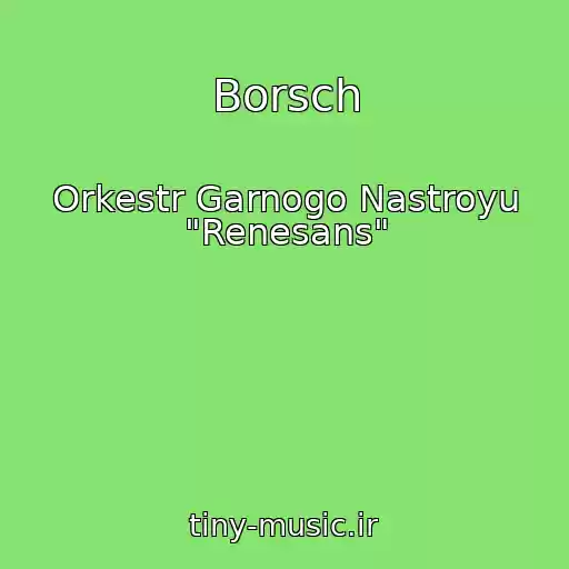 کاور آهنگ Borsch از Orkestr Garnogo Nastroyu "Renesans"