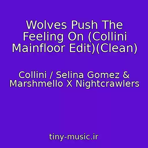 کاور آهنگ Wolves Push The Feeling On (Collini Mainfloor Edit)(Clean) از Collini / Selina Gomez & Marshmello X Nightcrawlers