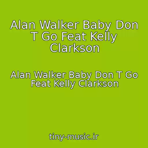 کاور آهنگ Alan Walker Baby Don T Go Feat Kelly Clarkson از Alan Walker Baby Don T Go Feat Kelly Clarkson