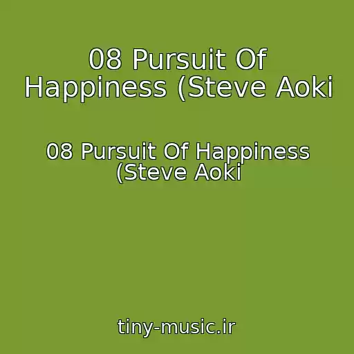 کاور آهنگ 08 Pursuit Of Happiness (Steve Aoki از 08 Pursuit Of Happiness (Steve Aoki