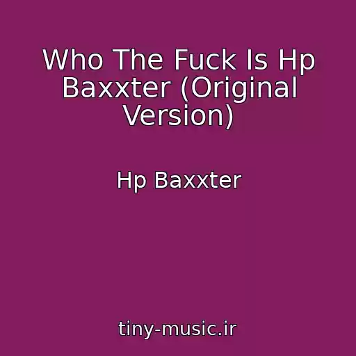 کاور آهنگ Who The Fuck Is Hp Baxxter (Original Version) از Hp Baxxter