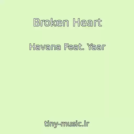 کاور آهنگ Broken Heart از Havana Feat. Yaar