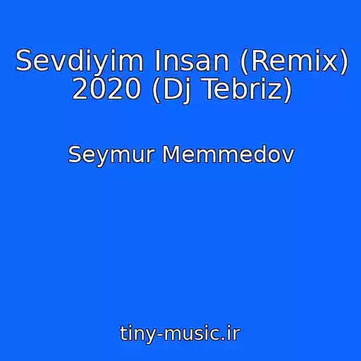 کاور آهنگ Sevdiyim Insan (Remix) 2020 (Dj Tebriz) از Seymur Memmedov