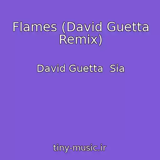 کاور آهنگ Flames (David Guetta Remix) از David Guetta  Sia