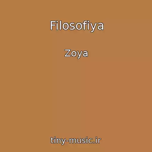 کاور آهنگ Filosofiya از Zoya