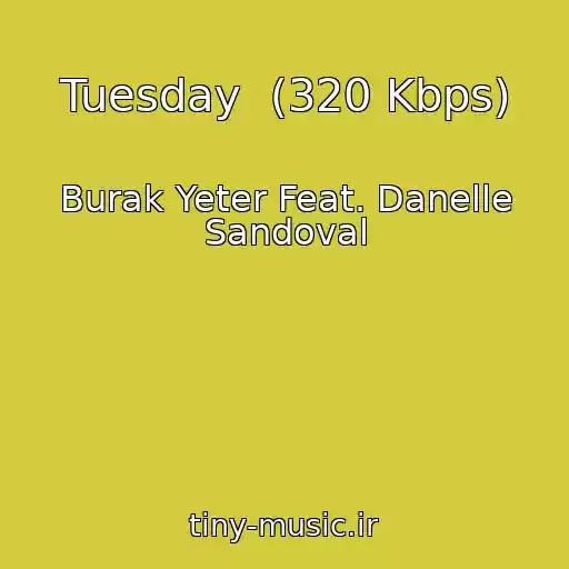 کاور آهنگ Tuesday  (320 Kbps) از Burak Yeter Feat. Danelle Sandoval