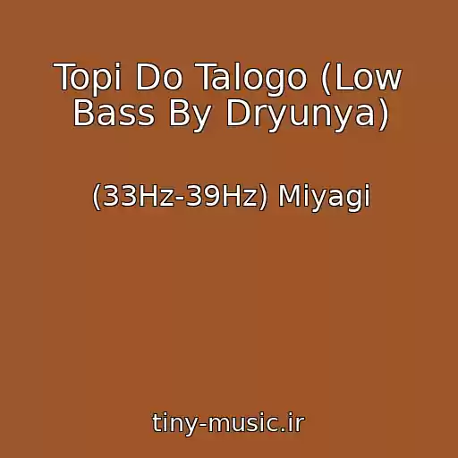 کاور آهنگ Topi Do Talogo (Low Bass By Dryunya) از (33Hz-39Hz) Miyagi