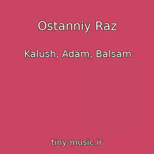کاور آهنگ Ostannіy Raz از Kalush, Adam, Balsam