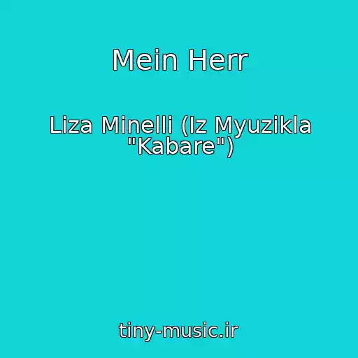 کاور آهنگ Mein Herr از Liza Minelli (Iz Myuzikla "Kabare")