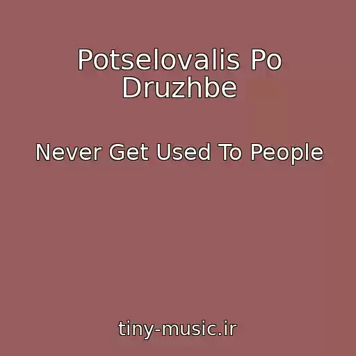 کاور آهنگ Potselovalis Po Druzhbe از Never Get Used To People
