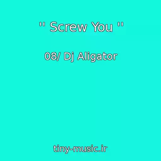 کاور آهنگ '' Screw You '' از 08/ Dj Aligator