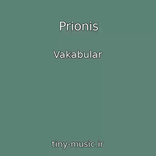 کاور آهنگ Prionis از Vakabular