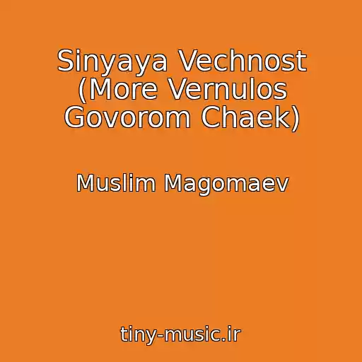 کاور آهنگ Sinyaya Vechnost (More Vernulos Govorom Chaek) از Muslim Magomaev