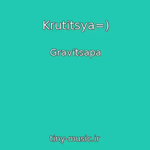 کاور آهنگ Krutitsya=) از Gravitsapa